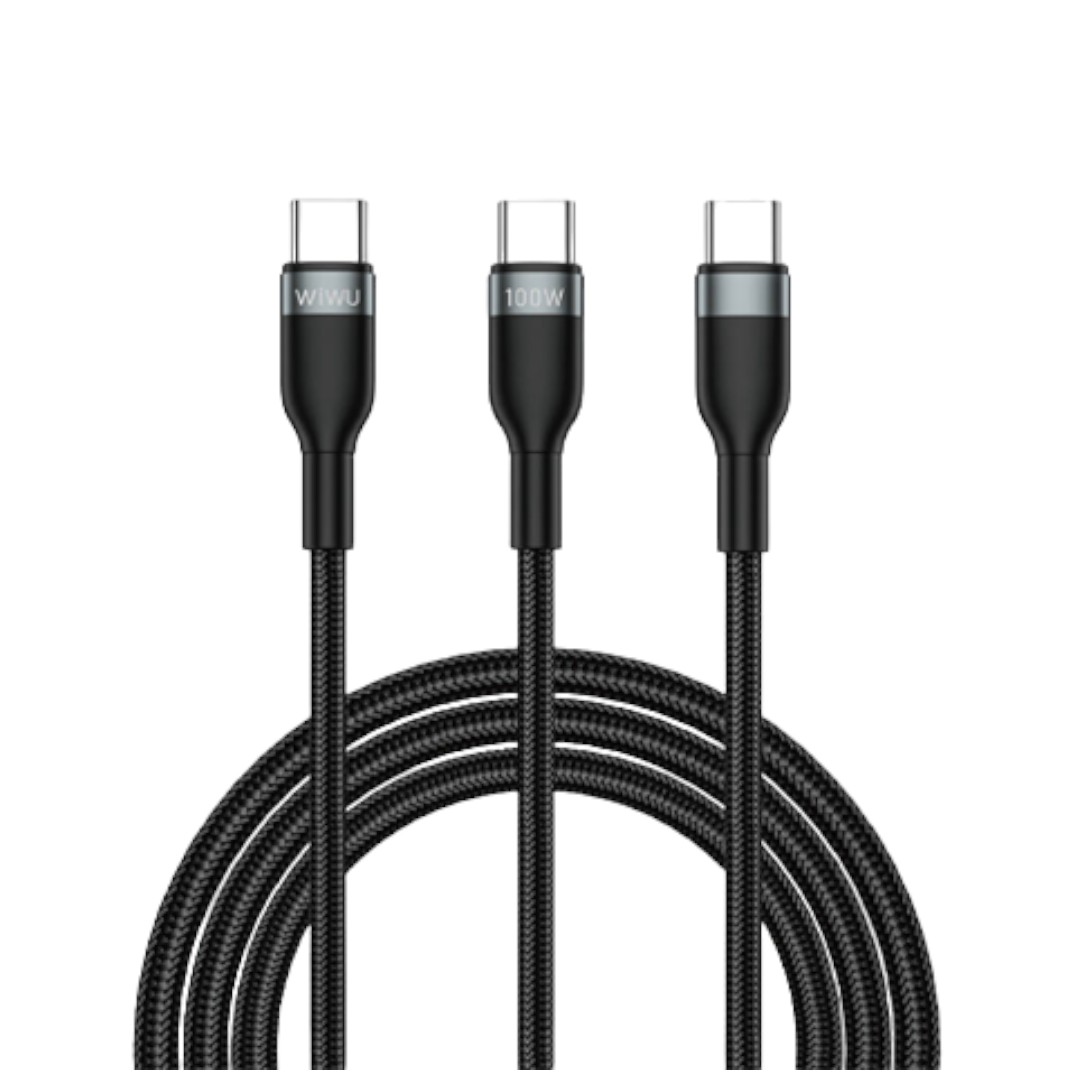 WiWU Concise 100W 3 in 1 Fast charging cable Wi-C029 C-C+C